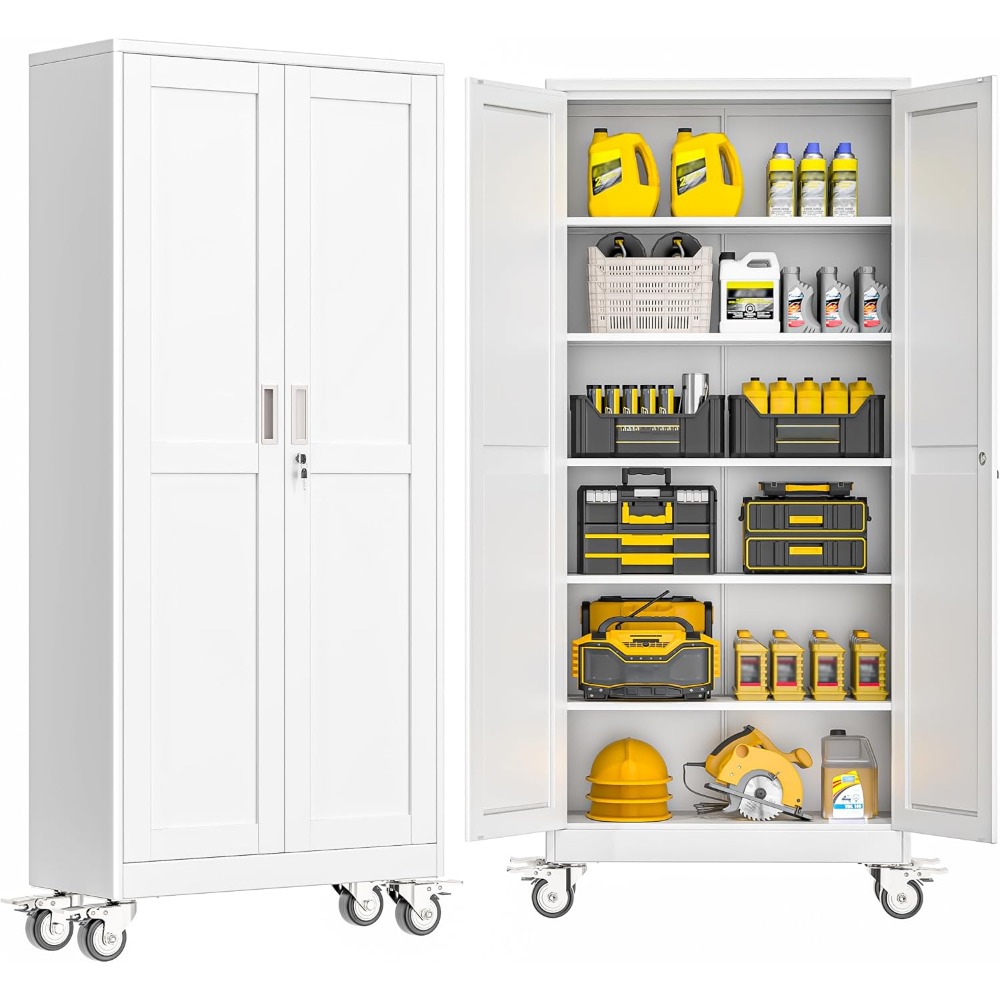 Home Gym Garage - Запираемый стальной инструментальный шкаф на колесах,