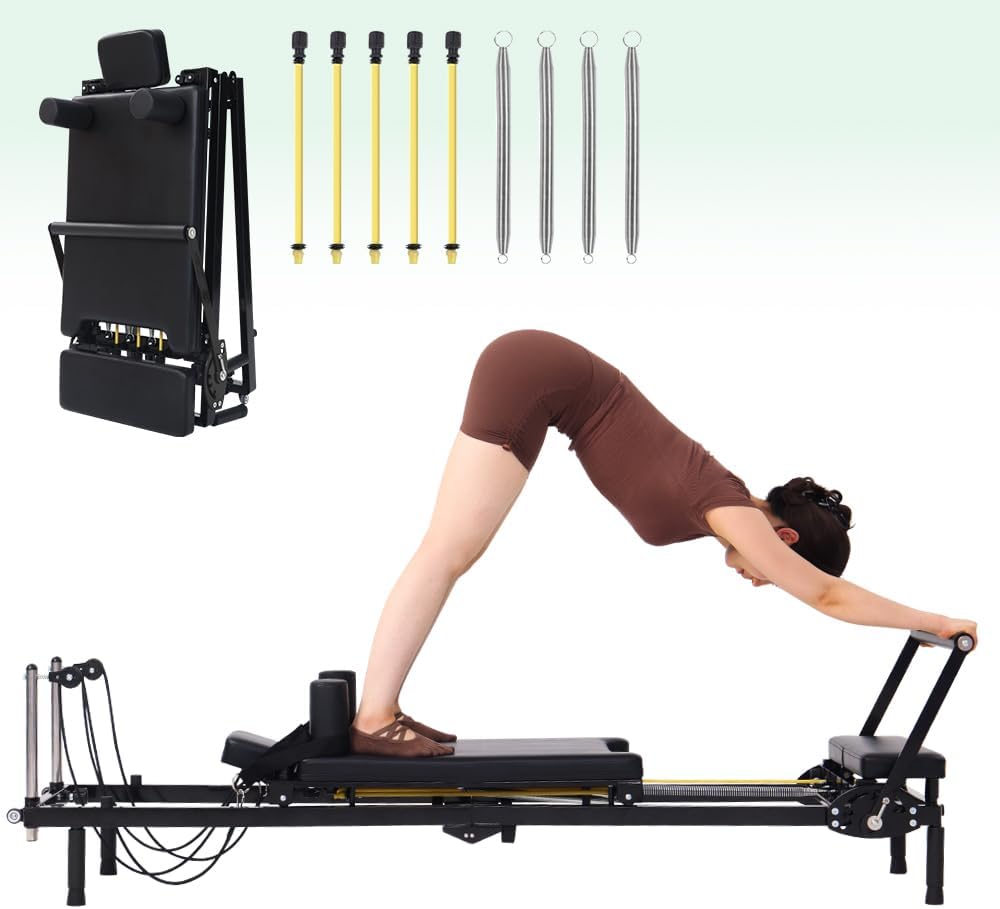 Home Gym No Equipment - Складной тренажер для пилатеса, 2-в-1, с