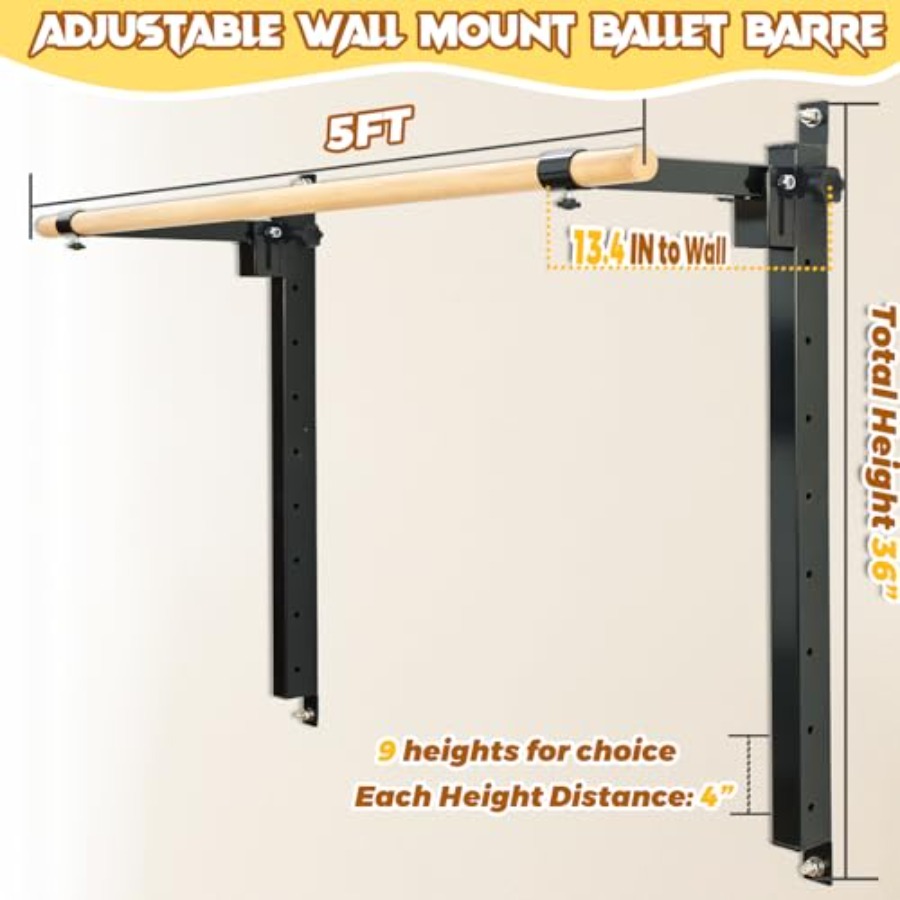 Настенный балетный станок (бар – обзор и цена Home Gym Wall Mounted