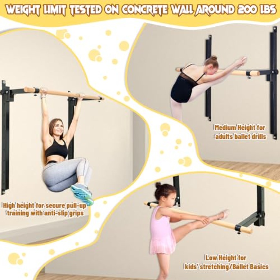 Настенный балетный станок (бар – обзор и цена Home Gym Wall Mounted