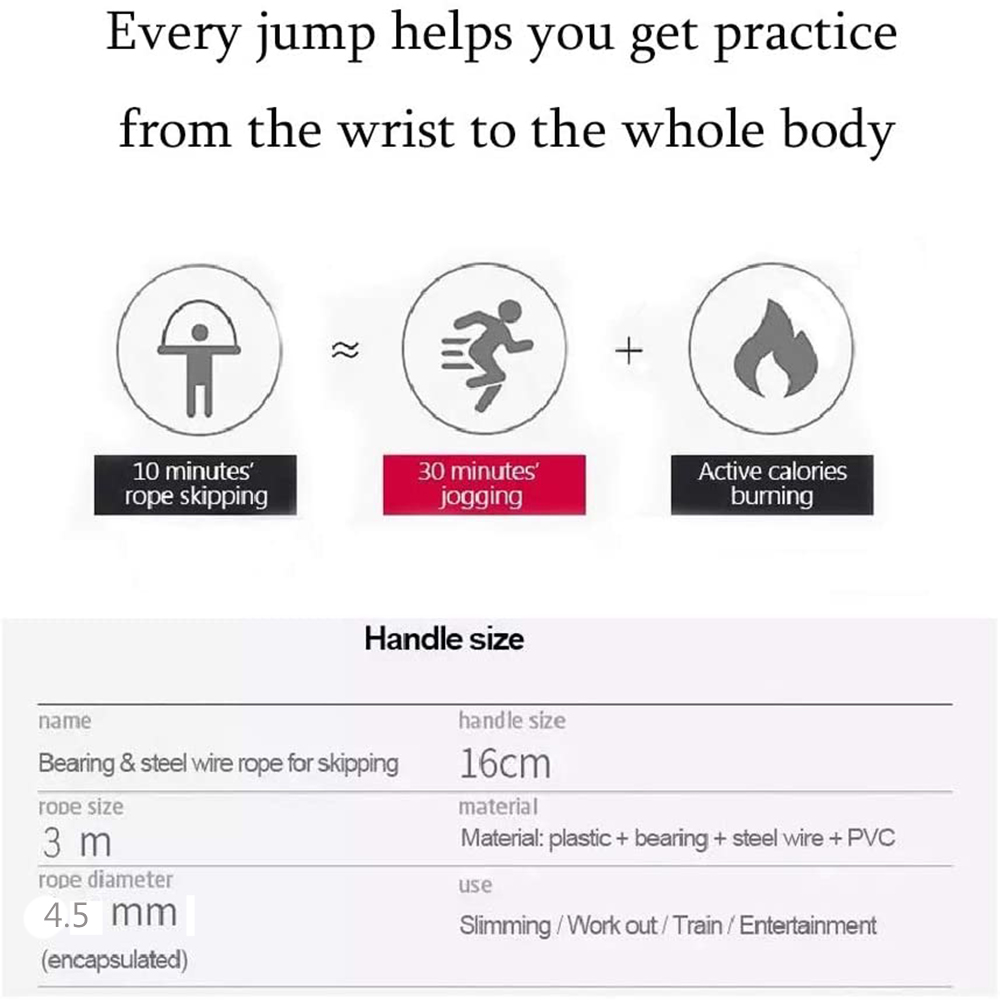 Скакалка с ручками из пены с э – обзор и цена Jump Rope Bearing
