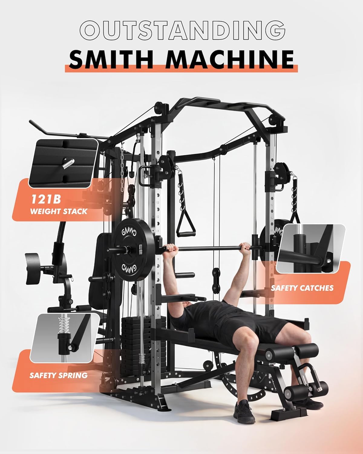 Двухстанционный тренажер Смита – обзор и цена Home Gym All In One